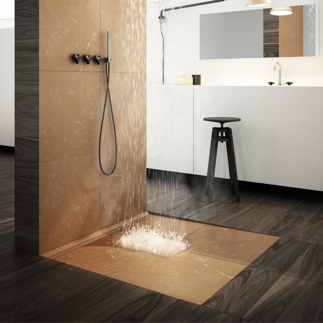 Gotowy odpływ liniowy do zabudowy płytkami